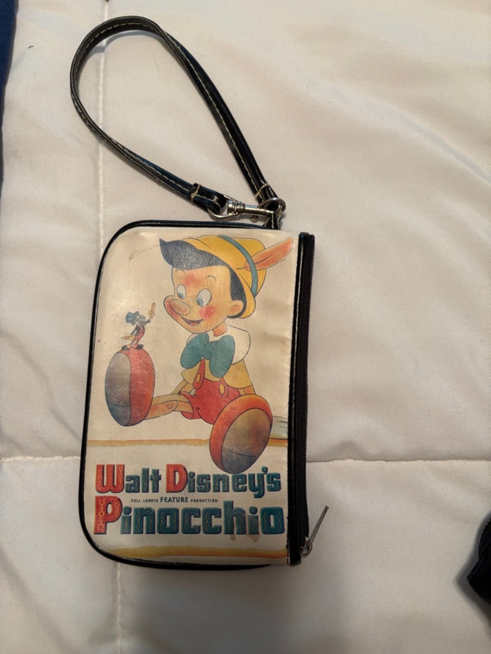 Walt Disney Pinocchio Wristlet - Vintage Character Print